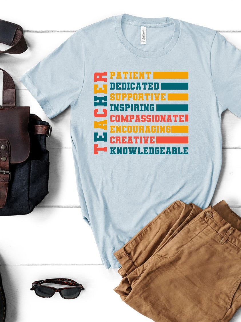 "Teacher" Retro Vibe T-Shirt