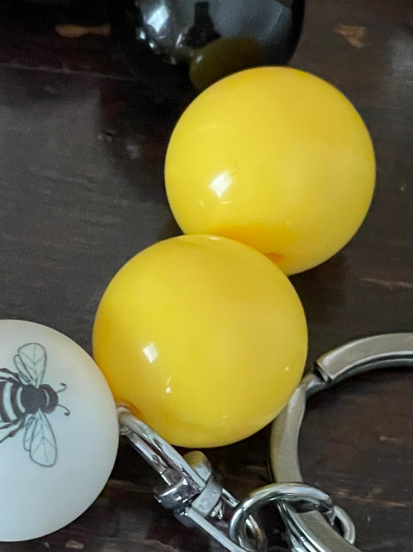 Keychain Beaded Bracelet Bumble Bee